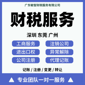 東莞南城區公司代理代辦服務 一站式工商稅務代理、做賬報稅解決方案